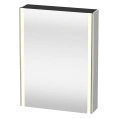 Зеркальный шкаф Duravit XSquare 600 мм с полками и розеткой, цвет Скандинавский белый шелковисто-матовый (XS7111R3939) - миниатюра фото 1
