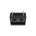 Линейный профиль GESSI BINARIO 460 мм для 2 модулей с Easy-Fix в цвете Black XL (61123#299) - миниатюра фото 1