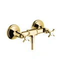 Настенный смеситель для душа AX Montreux с двумя выходами в полированном золоте (16560990) - миниатюра фото 1