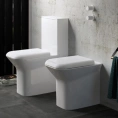 Унитаз-моноблок AZZURRA PRUA со скрытым сливом и напольным креплением (PRU100/MBP bi)) - миниатюра фото 1