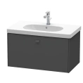 Подвесная тумба Duravit Brioso с выдвижным ящиком, цвет графит матовый 43 (820x469x452 мм) (BR404604949) - миниатюра фото 1
