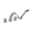 Смеситель AX Starck для ванны с ручным душем, на 4 отверстия, монтаж на плитку, хром (10451000) - миниатюра фото 1