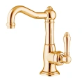 Однорычажный смеситель Nicolazzi El Capitan для раковины с донным клапаном в золотом цвете (3452GB75C) - миниатюра фото 1