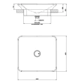 Встраиваемая раковина Gessi iSpa 49×45 см с донным клапаном, белая - миниатюра фото 2