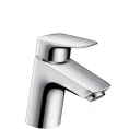 Смеситель для раковины Hansgrohe Logis с донным клапаном Push-Open, 70 см, хром (71077000) - миниатюра фото 1