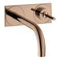 Смеситель для раковины AX Uno в цвете полированное красное золото (38115300) - миниатюра фото 1