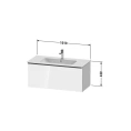Тумбочка подвесная Duravit D-Neo 440x1010x462, 1 ящик, белый высокоглянцевый (DE426302222) - миниатюра фото 2