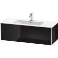 База под раковину Duravit XSquare 1210 мм, глянцевый черный, с выдвижным ящиком (арт. 233612) (XS407404040) - миниатюра фото 1