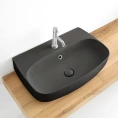 Подвесная раковина Kerasan Nolita 70x45 см, черный матовый (534231*1) - миниатюра фото 2