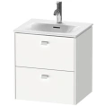 Тумба подвесная Duravit Brioso 234453 для раковины, 2 ящика, 555x520x419 мм, White High Gloss (BR430902222) - миниатюра фото 1