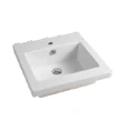 Раковина Artceram WASHBASINS GAP встраиваемая 51х51 см с 1 отв под смесительитель со слив переливом цвет белый - миниатюра фото 1