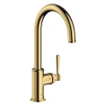 Однорычажный кухонный смеситель AX Montreux в полированном золоте (16580990) - миниатюра фото 1