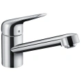 Кухонный смеситель Hansgrohe Focus M42 однорычажный с поворотным изливом, хром (71808000) - миниатюра фото 1
