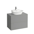 Подвесная база Laufen New Classic 780х450х600 мм с 2 ящиками, серый цвет (4.0601.4.085.627.1) - миниатюра фото 1