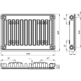 Радиатор стальной панельный Лидея ЛК 11-505 с боковым подключением - миниатюра фото 4