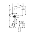 Смеситель для раковины Hansgrohe Focus с электронным управлением (31172000) - миниатюра фото 2