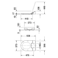 Унитаз подвесной Duravit ME by Starck 222859 с крышкой биде - миниатюра фото 6
