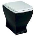 Унитаз приставной ArtCeram Jazz JZV002 черно-белый (JZV002 05 00) - миниатюра фото 1