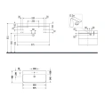 Комплект мебели Duravit Happy D.2 Plus с раковиной bi-color в цвете Графит супермат (HP4638O8080) - миниатюра фото 2