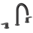 Смеситель для раковины Hansgrohe Vernis Shape матовый черный на 3 отверстия (71563670) - миниатюра фото 1