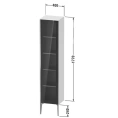Подвесной шкаф Duravit XViu с зеркальной дверью и стеклянными полками (XV1375RB122) - миниатюра фото 2