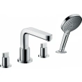 Смеситель для ванны Hansgrohe Metris S с ручным душем 3jet (хром) (31443000) - миниатюра фото 1
