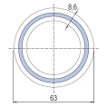 Труба PP-RCT стекловолокно WAVIN Ekoplastik Fiber Basalt Plus 63x8-6 - миниатюра фото 3