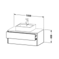 Подвесная тумба Duravit XSquare 1000 мм с двумя выдвижными ящиками, цвет темно-синий шелковисто-матовый (XS491109898) - миниатюра фото 2