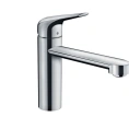 Кухонный смеситель Hansgrohe Focus M42: хром, однорычажный, с поворотным изливом (71806000) - миниатюра фото 1