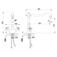 Смеситель Lemark Vintage LM2805B для кухни - миниатюра фото 2