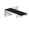 Смеситель для раковины AX MyEdition настенный, хром/черное стекло (47060600) - миниатюра фото 1
