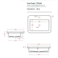 Встраиваемая раковина Fuori Scala 60х45 см без перелива, черный матовый (TFL034 17 00) - миниатюра фото 2