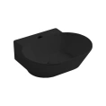 Раковина накладная SIMAS WAVE овальная 480x430 мм, черный матовый - миниатюра фото 1