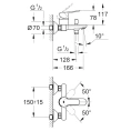 Смеситель Grohe BauEdge 23334000 для ванны с душем — немецкое качество и стильный дизайн - миниатюра фото 2