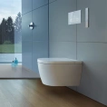 Сиденье для унитаза Duravit SensoWash F Plus 2510092000, белое, 375x574 мм (612000012000320) - миниатюра фото 1