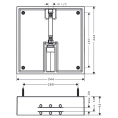Скрытая часть для душа Hansgrohe Raindance E 400 (только для верхних душей) (26254180) - миниатюра фото 2