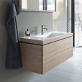 Тумба с раковиной DURAVIT L-Cube 80 см цвет дуб кашемир (LC6927O1111) - миниатюра фото 1