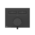Смеситель для душа Gessi Hi-Fi Black Metal Brushed PVD с подключением двух источников (63079#707) - миниатюра фото 1