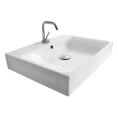 Раковина KERASAN Cento 60×45 накладная с одним отверстием белая (353101*1) - миниатюра фото 2