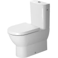 Бачок унитаза Duravit Darling с системой двойного смыва, нижним подключением и хромированной кнопкой, белый (931100005) - миниатюра фото 1