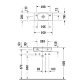 Умывальник Duravit DuraStyle без перелива 500x220 мм, белый (713500000) - миниатюра фото 2