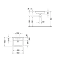 Раковина Duravit Starck III встраиваемая 560x460 мм с переливом, белая (302560000) - миниатюра фото 2
