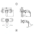 Смеситель для душа Bravat Fit F9135188CP-01-RUS настенный - миниатюра фото 2