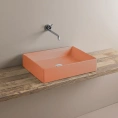 Накладная раковина Artceram Scalino 38×55 см без отверстий и слива в цвете arancio cammeo (SCL002 13 00 arancio cammeo) - миниатюра фото 1