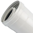 Элемент дымохода конденсационного Stout труба 250 мм DN60/100 м/п PP-FE SCA-8610-000250 - миниатюра фото 2
