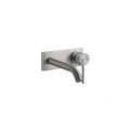 Встраиваемый смеситель GESSI 316 для раковины с изливом 200-170 мм, цвет steel brushed (54388#239) - миниатюра фото 1