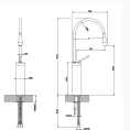 Смеситель для раковины Gessi Goccia высокий, хром (33608#031) - миниатюра фото 2