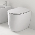 Пристенный безободковый унитаз Kerasan Nolita 55×35 см белый матовый (531830) - миниатюра фото 1