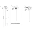 Потолочный излив GESSI 316 с дистанционным управлением Black XL (54099#299) - миниатюра фото 2