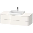 Подвесная тумба Duravit Happy D.2 Plus 408x1300 мм, 2 ящика, глянцевый белый (HP497202222) - миниатюра фото 1